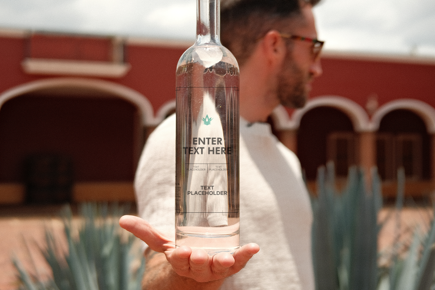 Custom tequila bottle